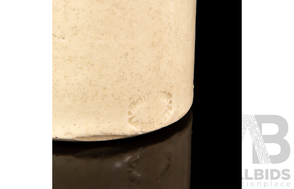 Antique E.P Shaw & Co Two Tone Stoneware Bottle