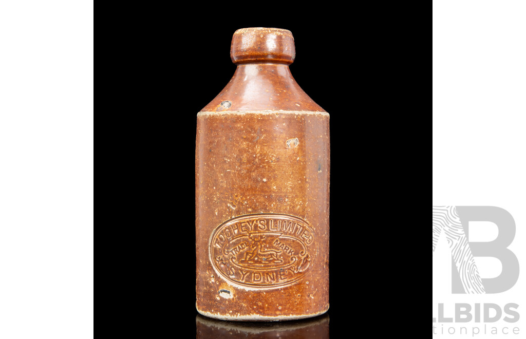 Antique Stoneware Toohey's Limited Beer Bottle
