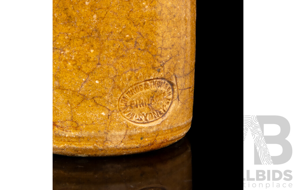 Antique Henfrey & Co Stoneware Ginger Beer Bottle