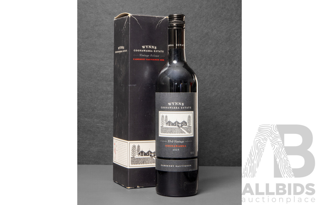 Wynns Coonawarra Estate Vintage Release Cabernet Sauvignon Vintage 2008 in Presentation Box