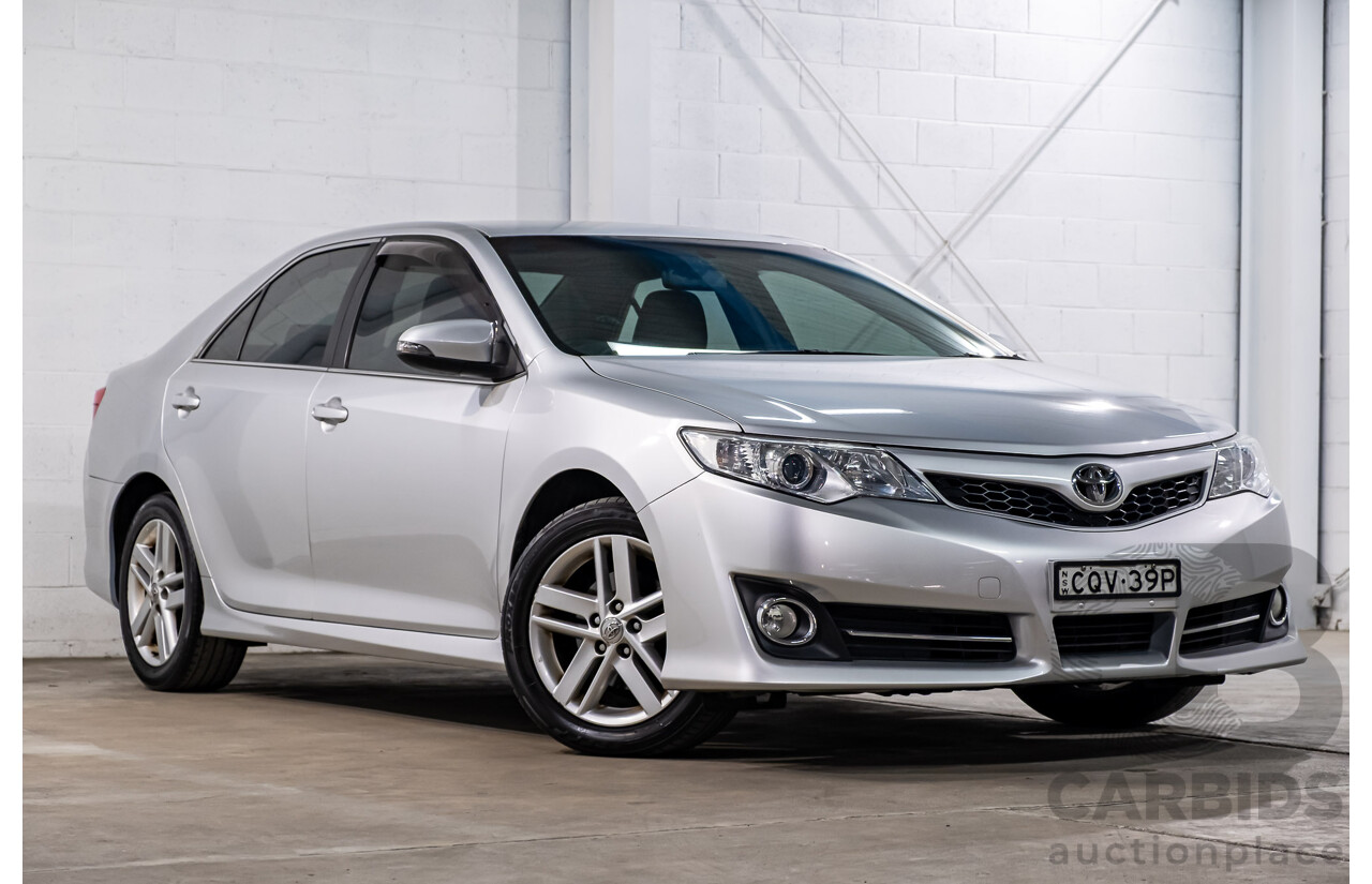 10/2013 Toyota Camry Atara R SE ASV50R 4d Sedan Premium Silver Metallic 2.5L