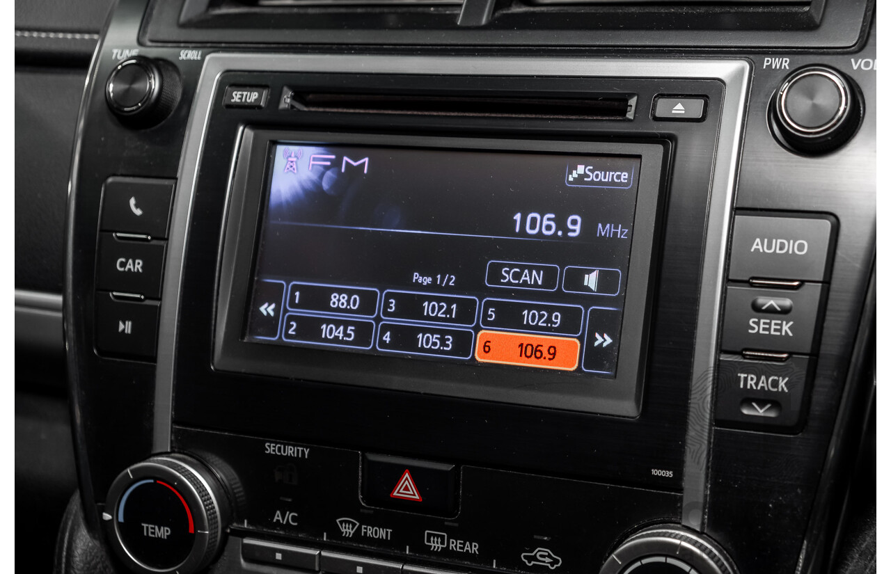 10/2013 Toyota Camry Atara R SE ASV50R 4d Sedan Premium Silver Metallic 2.5L