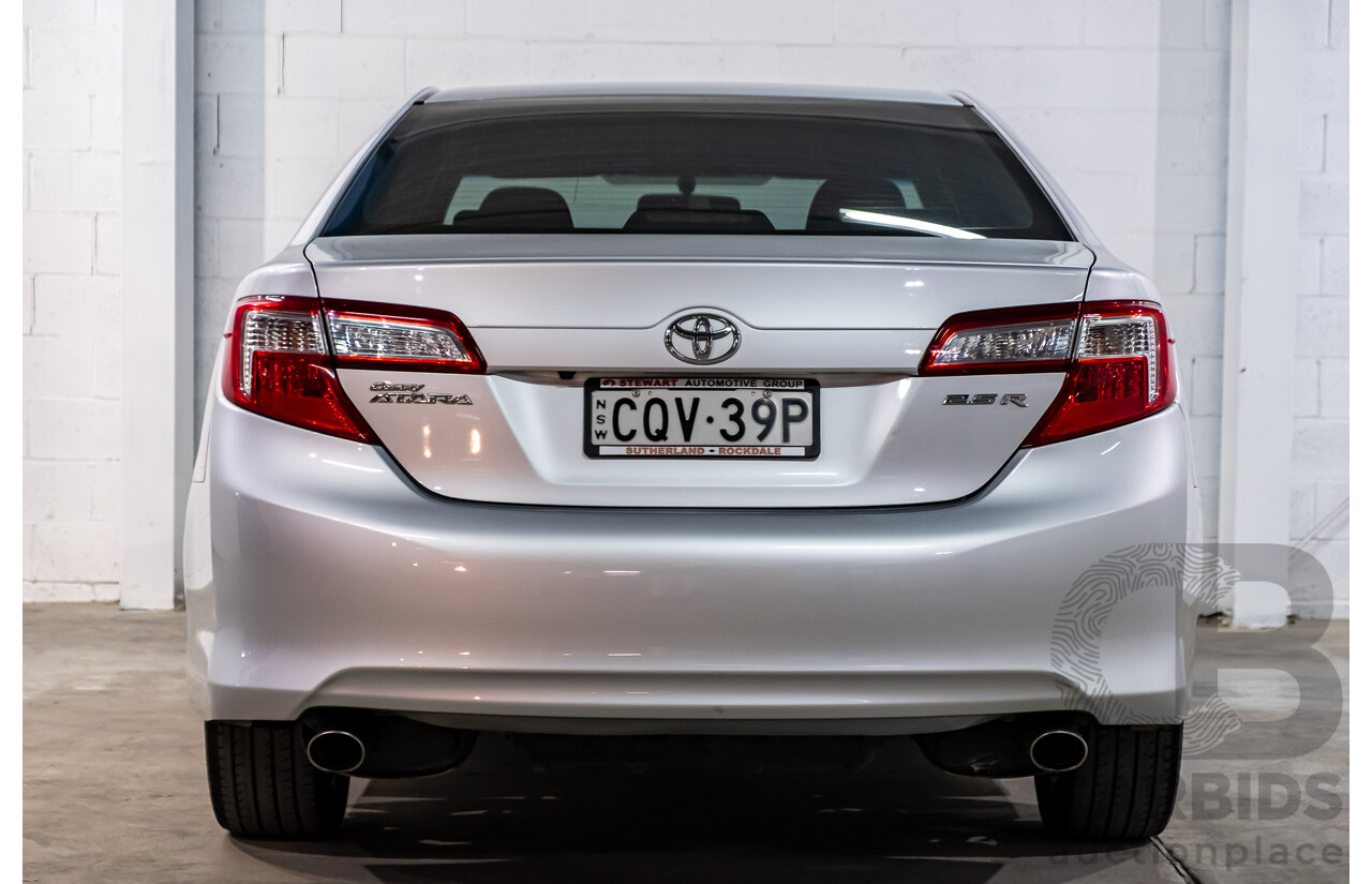 10/2013 Toyota Camry Atara R SE ASV50R 4d Sedan Premium Silver Metallic 2.5L