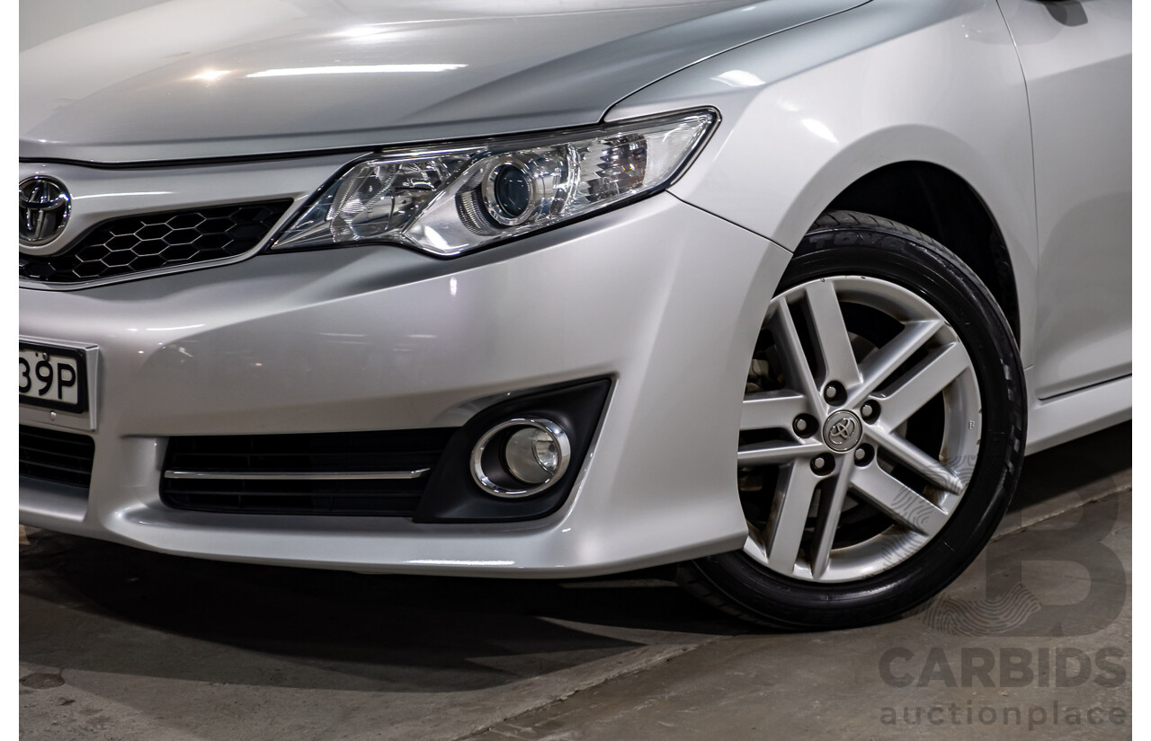 10/2013 Toyota Camry Atara R SE ASV50R 4d Sedan Premium Silver Metallic 2.5L