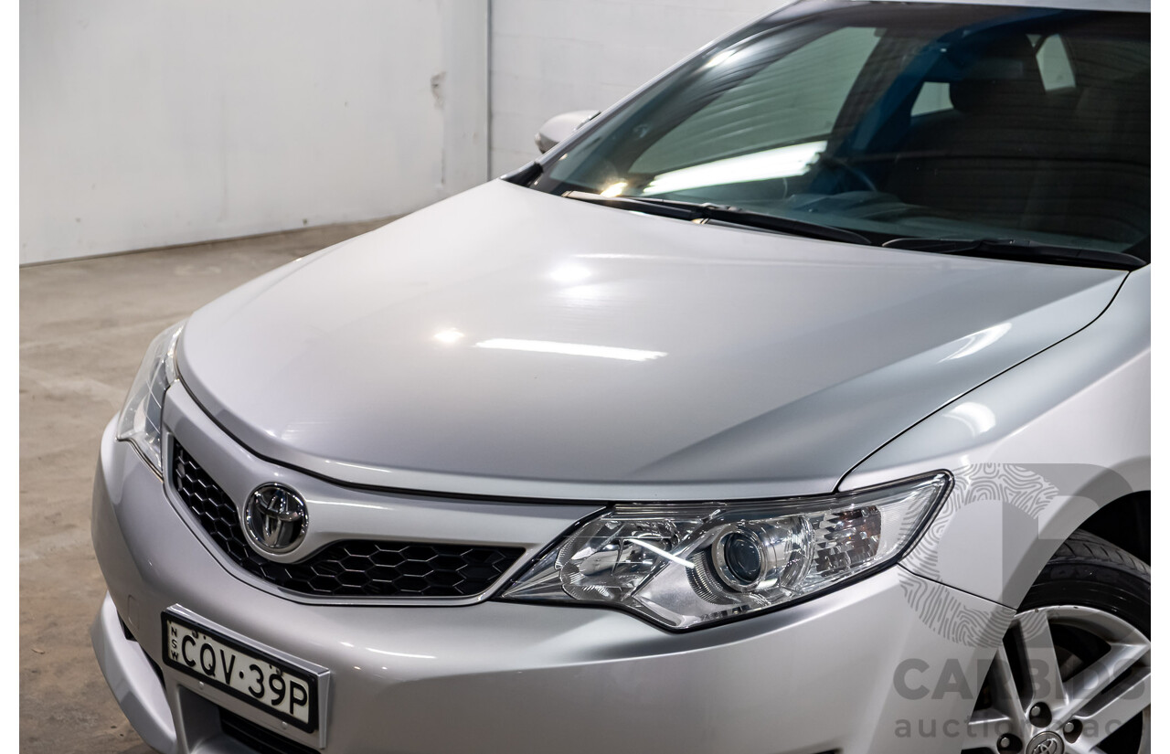 10/2013 Toyota Camry Atara R SE ASV50R 4d Sedan Premium Silver Metallic 2.5L