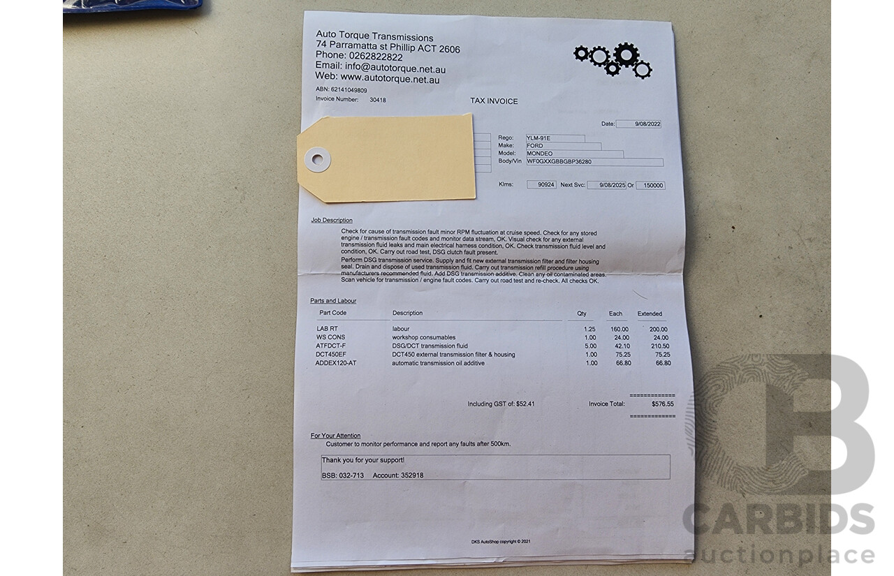 2/2012 Ford Mondeo LX TDCi MC 4d Wagon Silver 2.0L