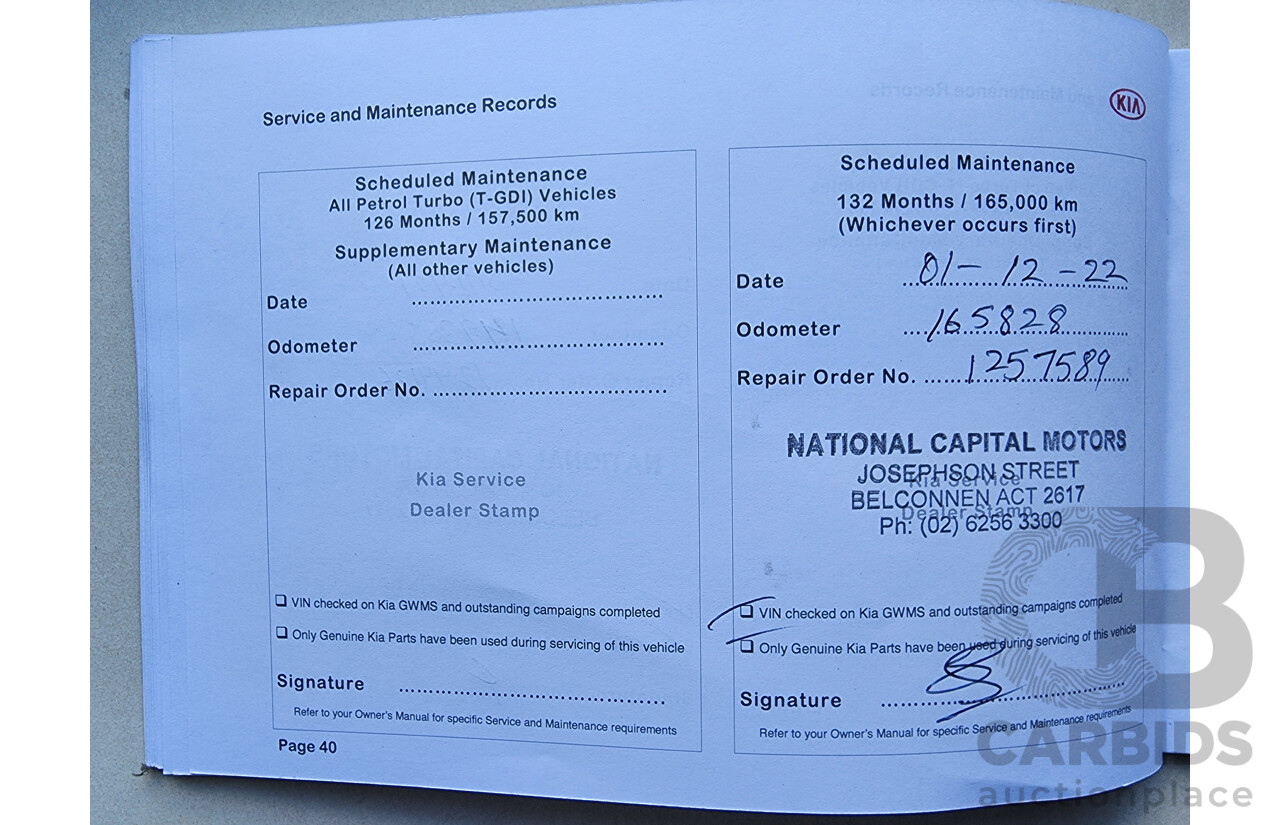 5/2015 Kia Carnival SLi YP MY15 4d Wagon White 2.2L