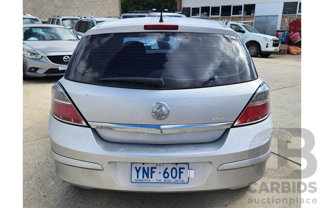 7/2008 Holden Astra 60TH Anniversary AH MY08.5 5d Hatchback Silver 1.8L