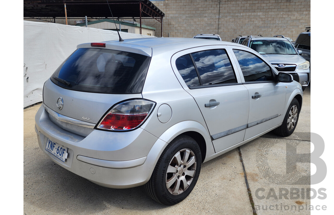 7/2008 Holden Astra 60TH Anniversary AH MY08.5 5d Hatchback Silver 1.8L