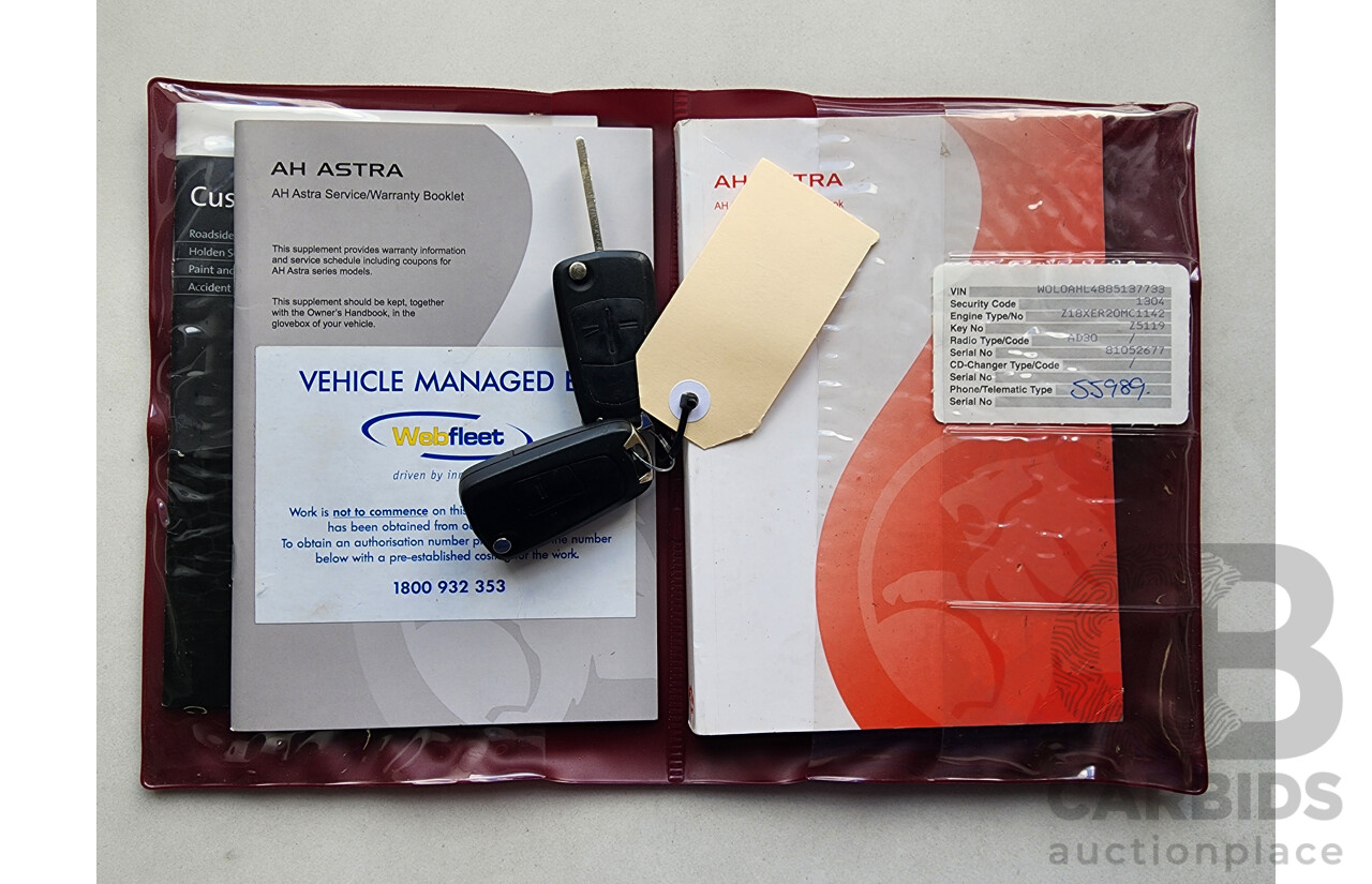 7/2008 Holden Astra 60TH Anniversary AH MY08.5 5d Hatchback Silver 1.8L