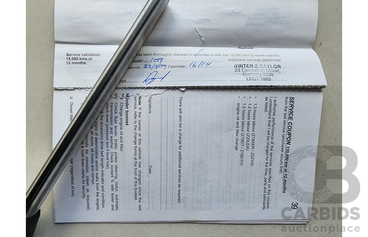 7/2008 Holden Astra 60TH Anniversary AH MY08.5 5d Hatchback Silver 1.8L