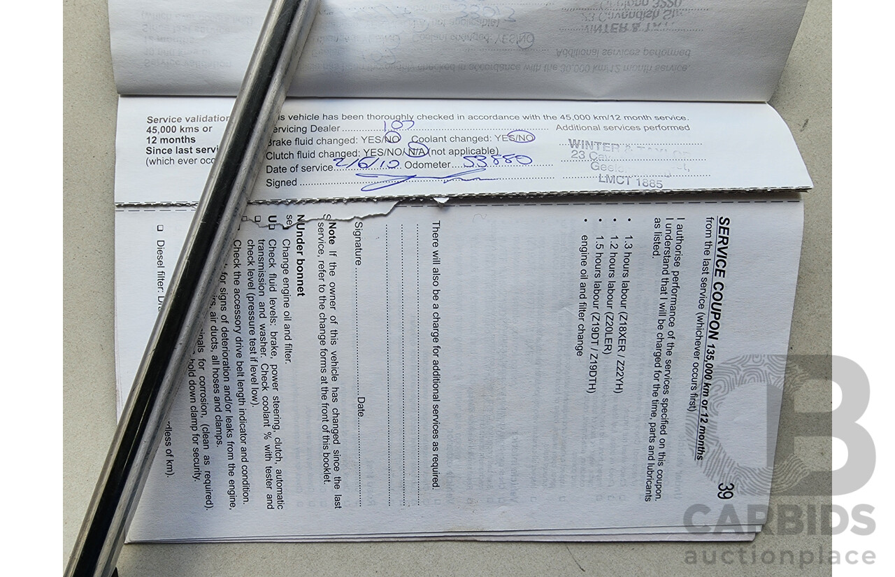 7/2008 Holden Astra 60TH Anniversary AH MY08.5 5d Hatchback Silver 1.8L