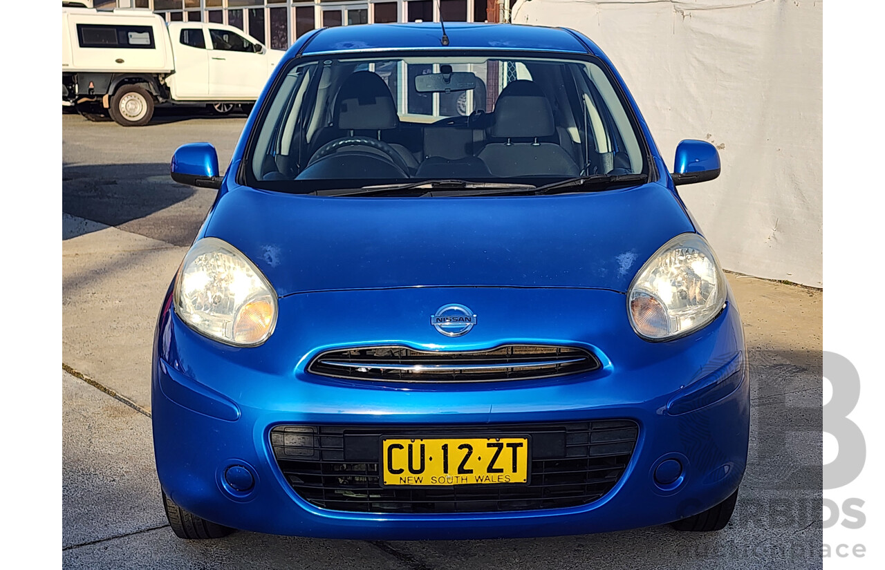 8/2011 Nissan Micra ST K13 5d Hatchback Blue 1.2L