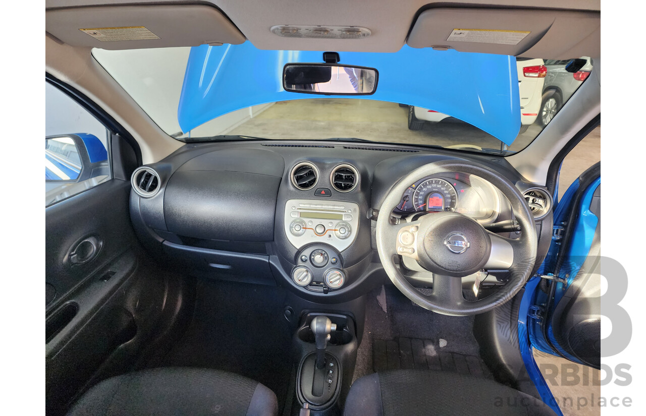 8/2011 Nissan Micra ST K13 5d Hatchback Blue 1.2L