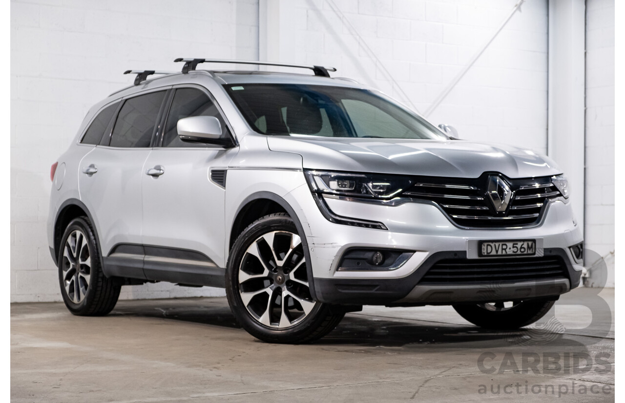 02/2018 Renault Koleos Initiale X-Tronic (4x4) XZG MY18 4d Wagon Ultra Silver Metallic 2.5L