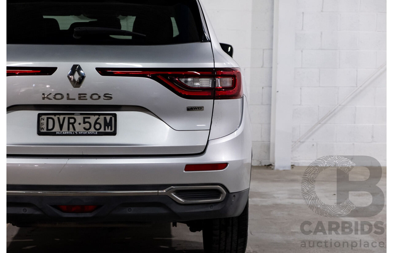 02/2018 Renault Koleos Initiale X-Tronic (4x4) XZG MY18 4d Wagon Ultra Silver Metallic 2.5L