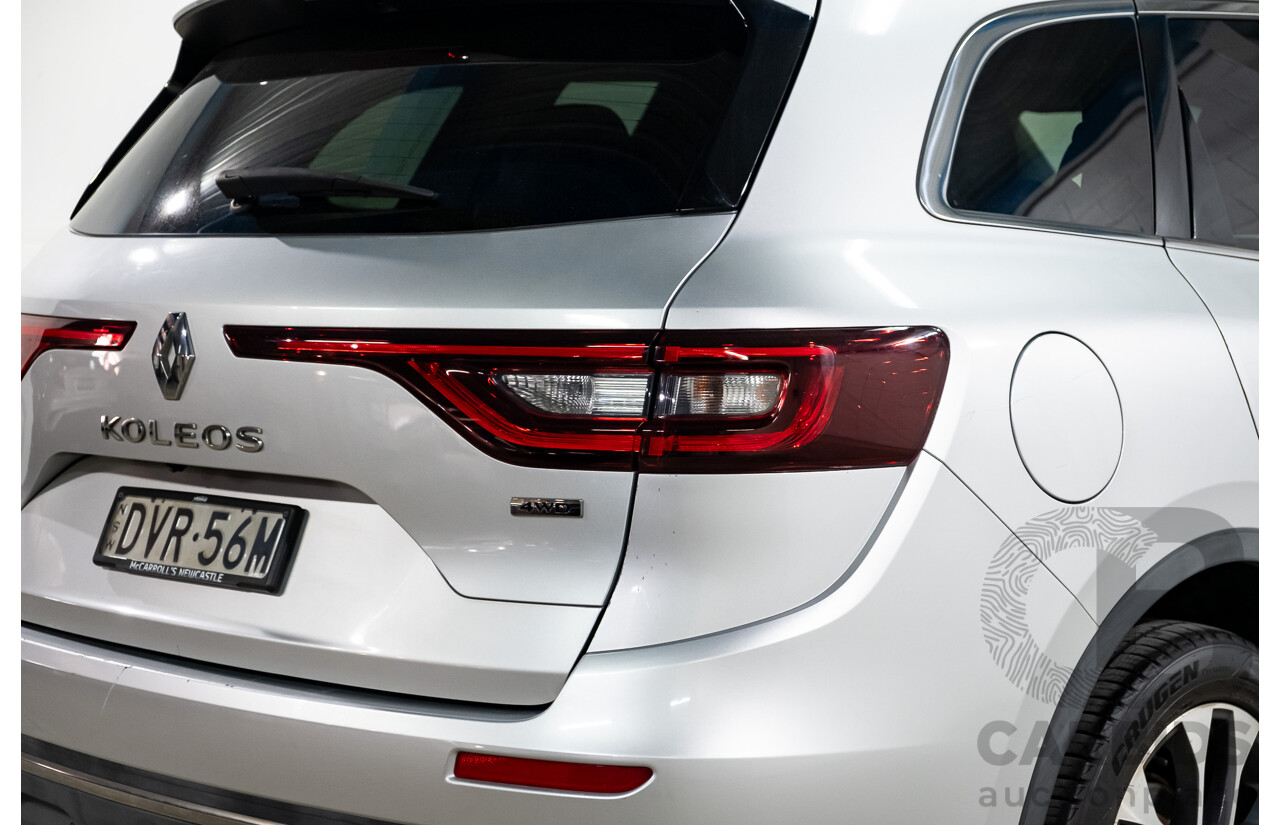 02/2018 Renault Koleos Initiale X-Tronic (4x4) XZG MY18 4d Wagon Ultra Silver Metallic 2.5L