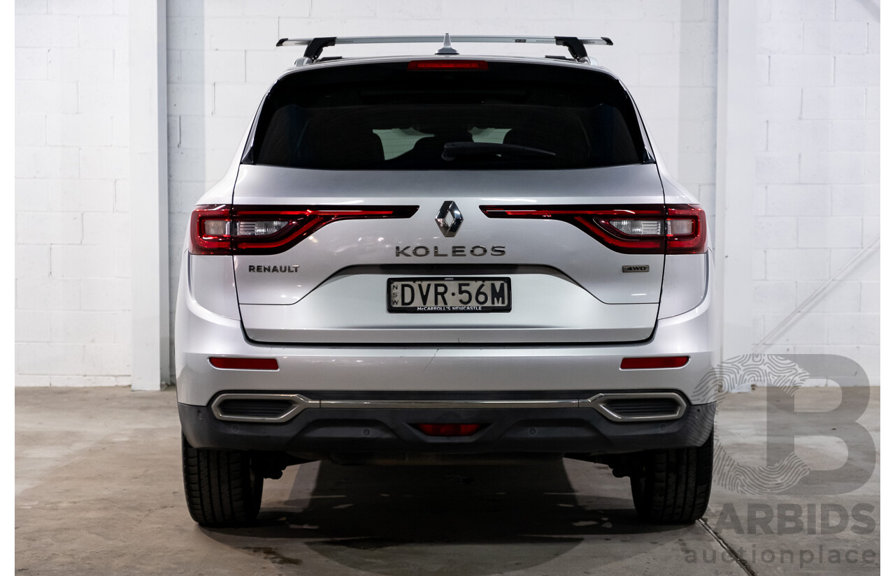 02/2018 Renault Koleos Initiale X-Tronic (4x4) XZG MY18 4d Wagon Ultra Silver Metallic 2.5L