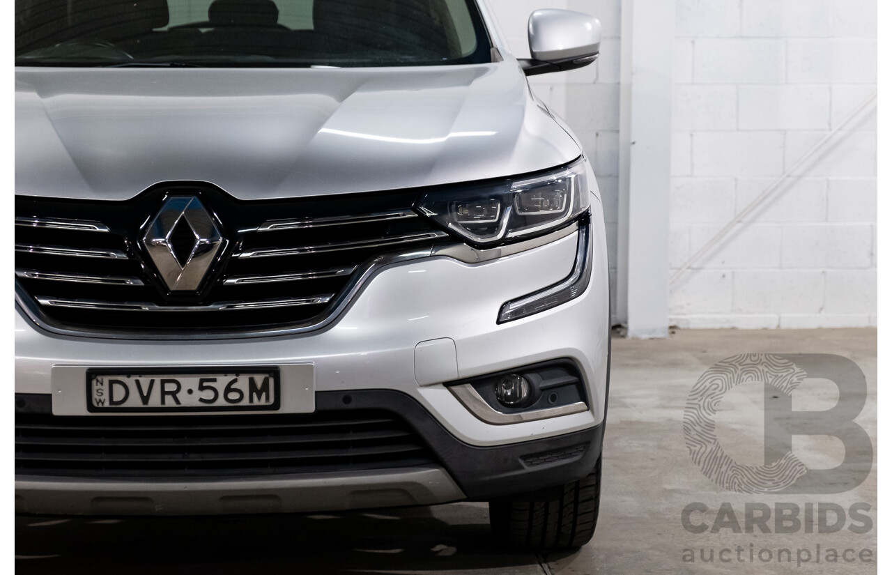 02/2018 Renault Koleos Initiale X-Tronic (4x4) XZG MY18 4d Wagon Ultra Silver Metallic 2.5L