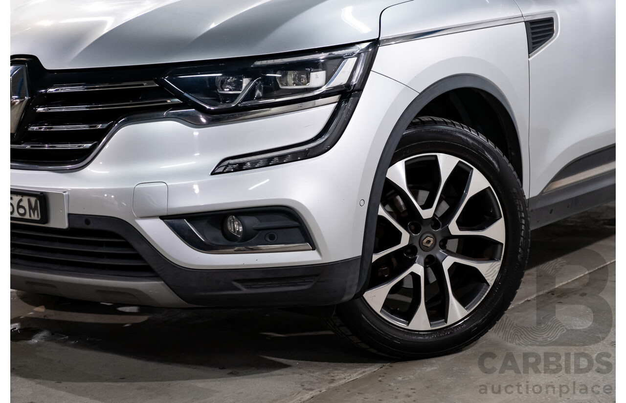 02/2018 Renault Koleos Initiale X-Tronic (4x4) XZG MY18 4d Wagon Ultra Silver Metallic 2.5L