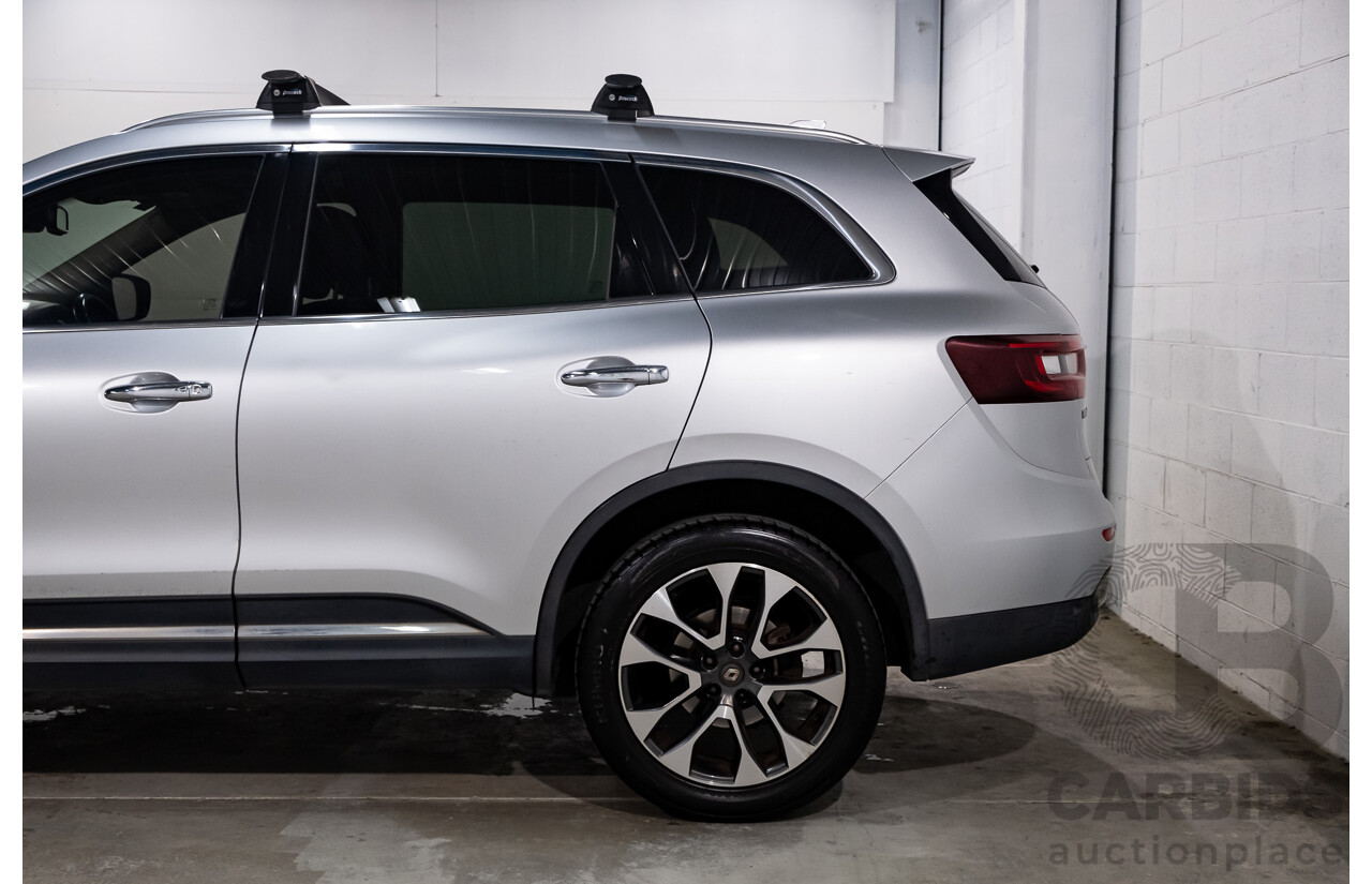 02/2018 Renault Koleos Initiale X-Tronic (4x4) XZG MY18 4d Wagon Ultra Silver Metallic 2.5L