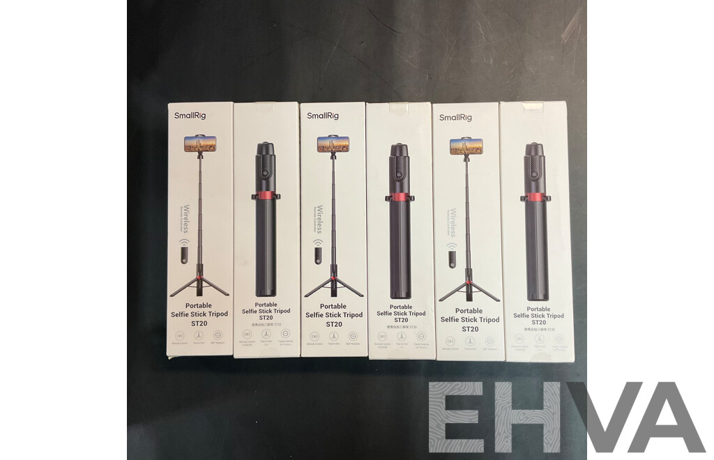 SmallRig Portable Selfie Stick Tripod ST20 - Lot of 6