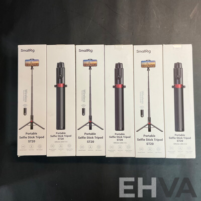 SmallRig Portable Selfie Stick Tripod ST20 - Lot of 6