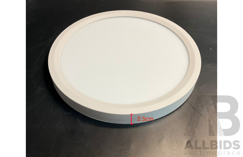Full Spectrum Eye Protection Ceiling Light - White /Two-tone 8W+8W - Lot of 10 - Estimate Total ORP $300