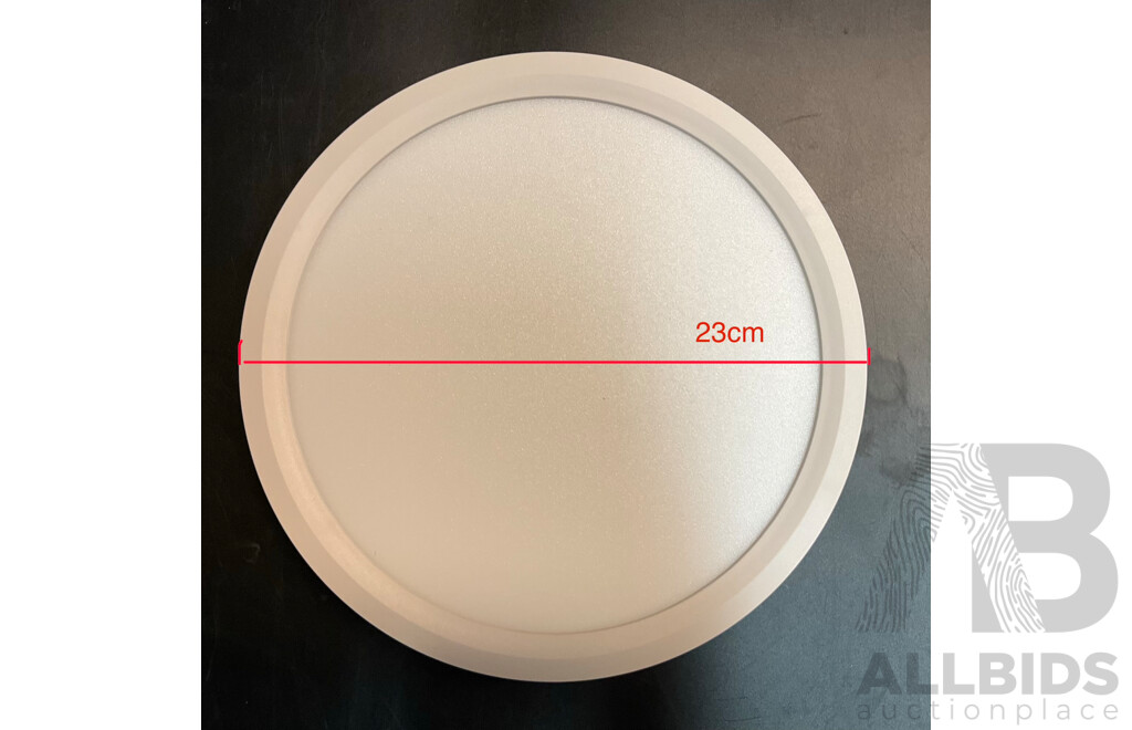Full Spectrum Eye Protection Ceiling Light - White /Two-tone 8W+8W - Lot of 10 - Estimate Total ORP $300