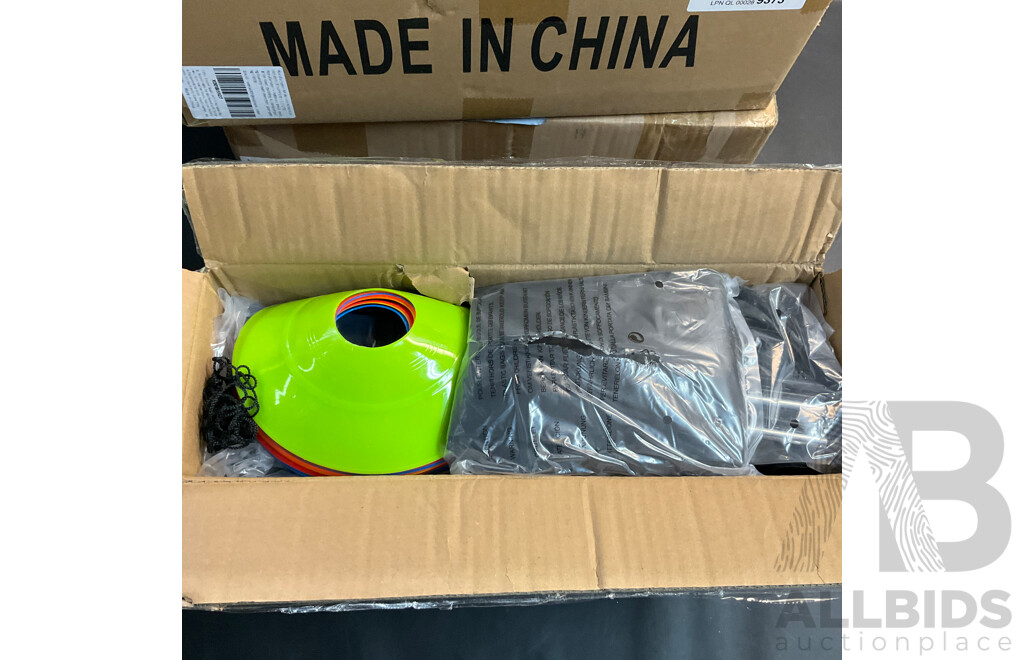 Assorted Retail Store Items - Yarn Winder, Soccer Goals, Pet Items and More