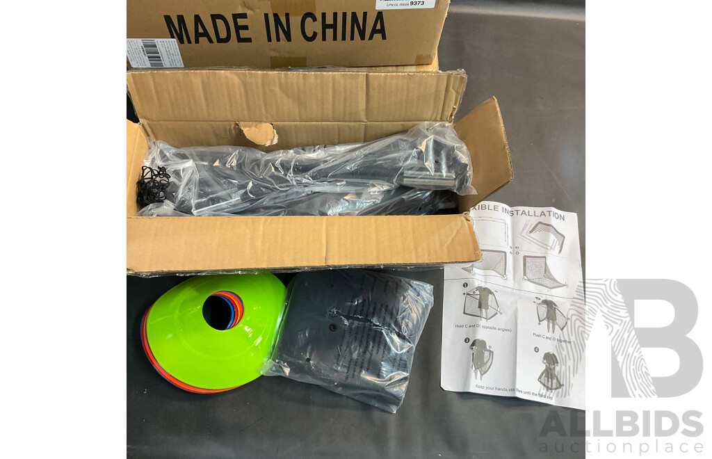 Assorted Retail Store Items - Yarn Winder, Soccer Goals, Pet Items and More