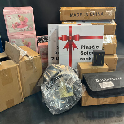 Assorted Retail Store Items - Yarn Winder, Soccer Goals, Pet Items and More
