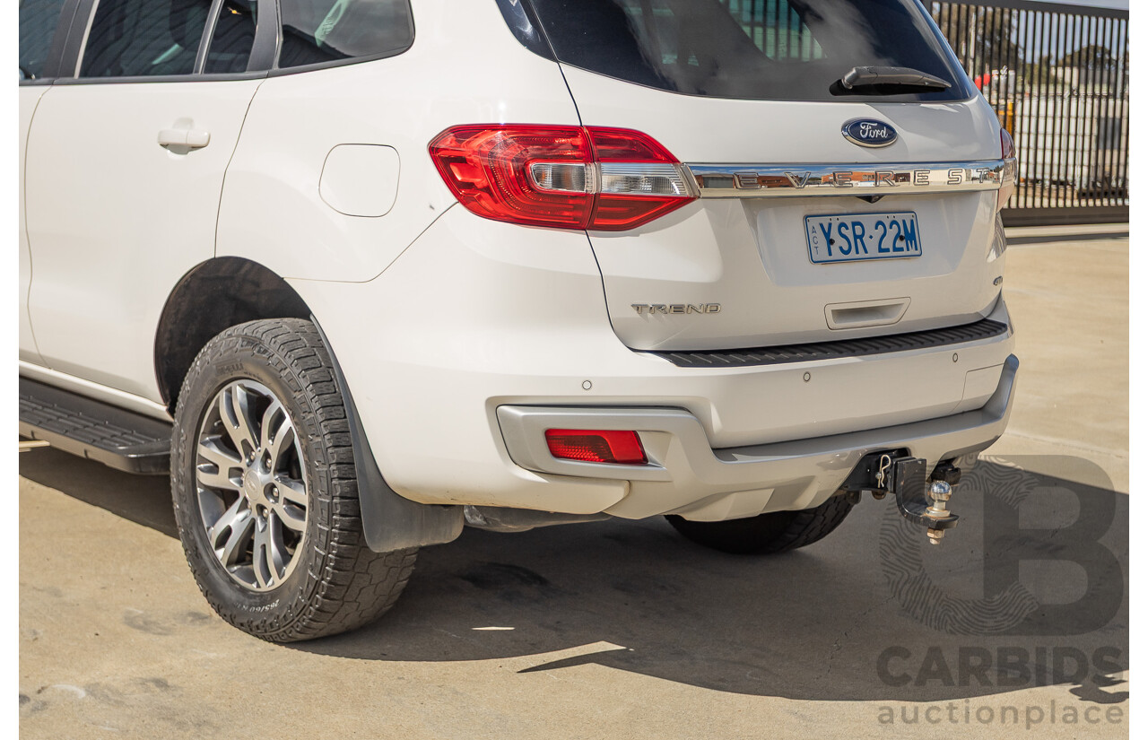 5/2019 Ford Everest Trend (4x4) UA II MY19 4D Wagon Cool White Turbo Diesel 3.2L