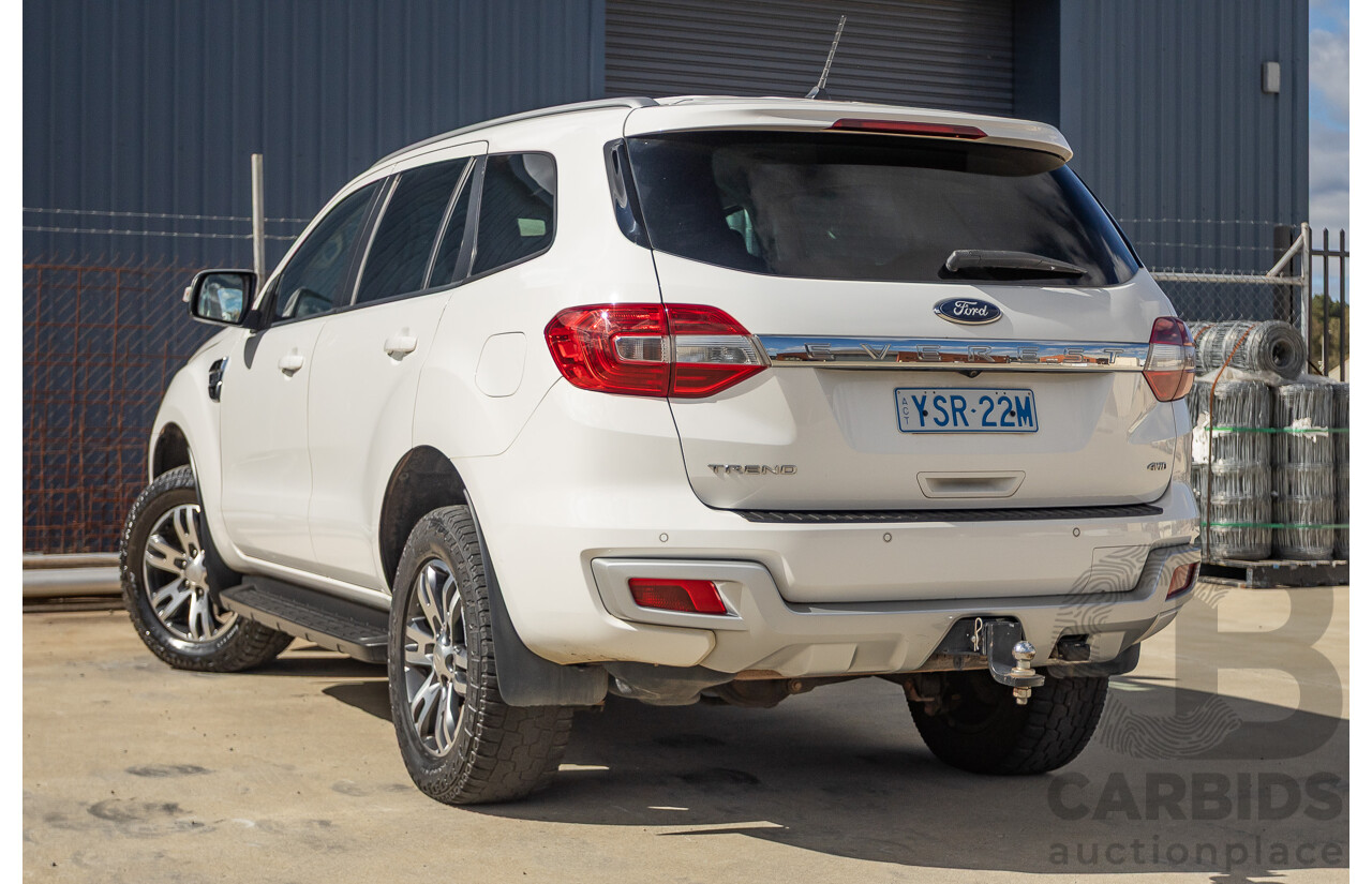 5/2019 Ford Everest Trend (4x4) UA II MY19 4D Wagon Cool White Turbo Diesel 3.2L
