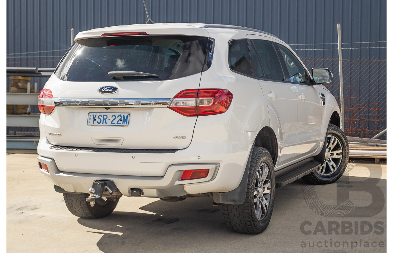 5/2019 Ford Everest Trend (4x4) UA II MY19 4D Wagon Cool White Turbo Diesel 3.2L