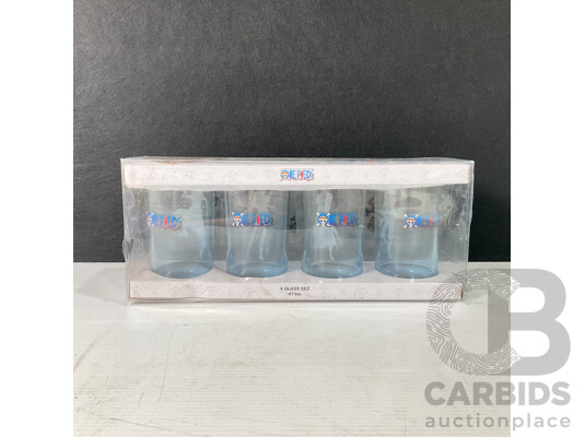 Set of Four One Piece Glass Set
