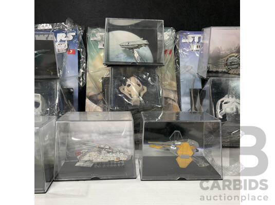Boxed Collection of Ten Star Wars Miniature Diecast Models