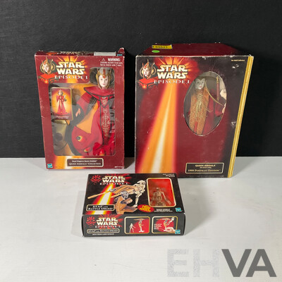 Collection of Star Wars Episode One Figures in Original Packaging