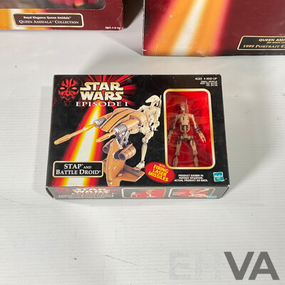 Collection of Star Wars Episode One Figures in Original Packaging
