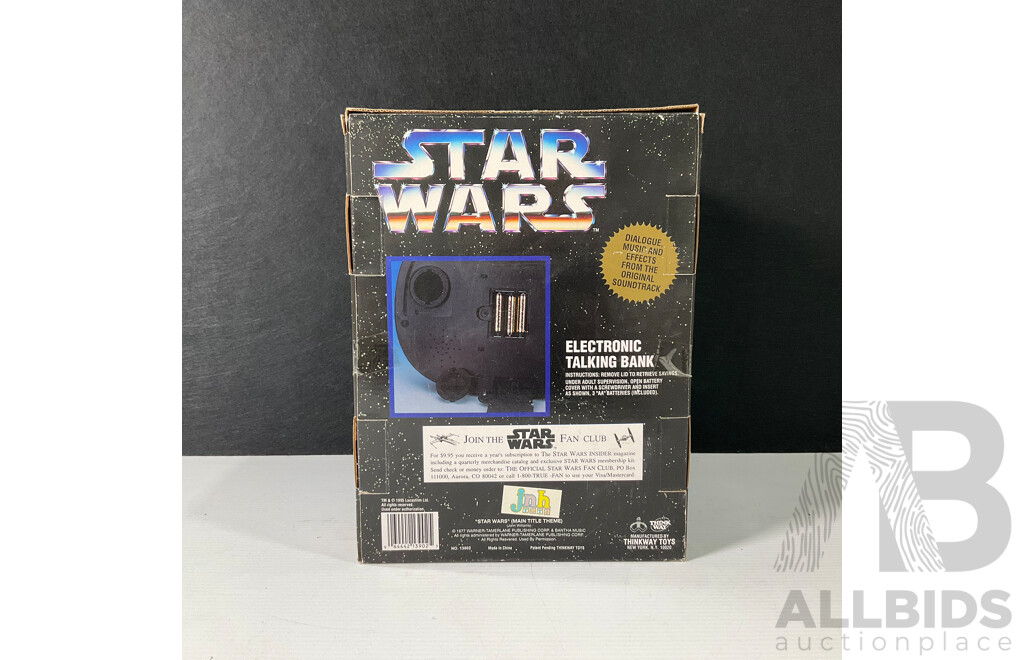 Star Wars C-3PO and R2-D2 Electronic Talking Bank in Original Packaging