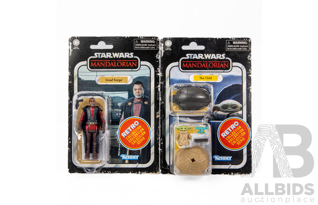 Boxed Star Wars the Child and Greef Karga Figures by Kenner Toys