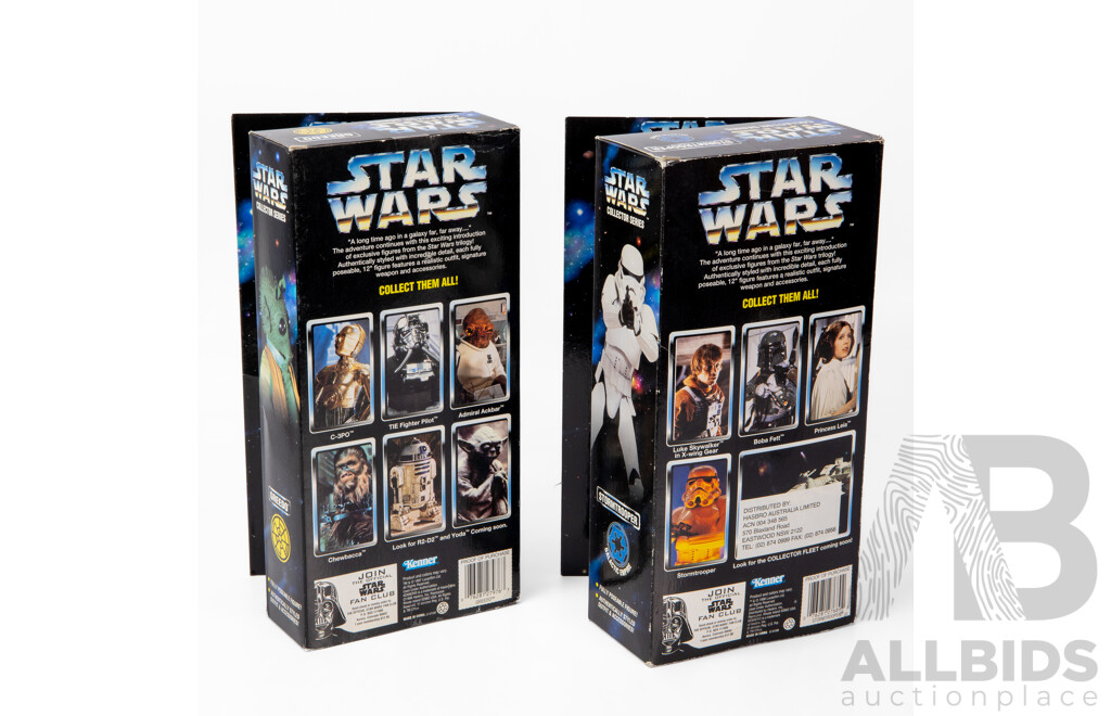 Pair of Boxed Star Wars Collector Series Figures Including Greedo and Stormtrooper by Kenner Toys