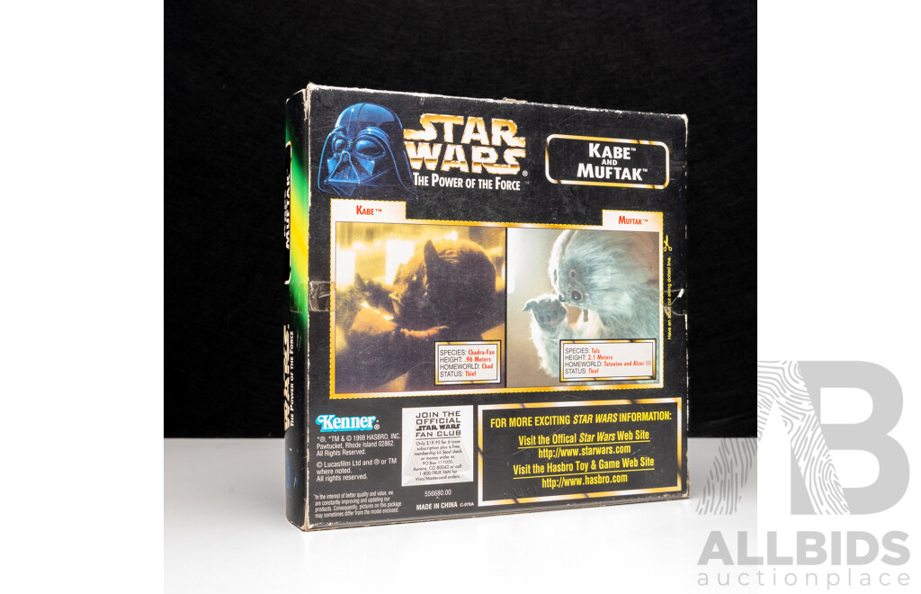 Star Wars the Power of the Force Kabe and Muftak Figures by Kenner Toys