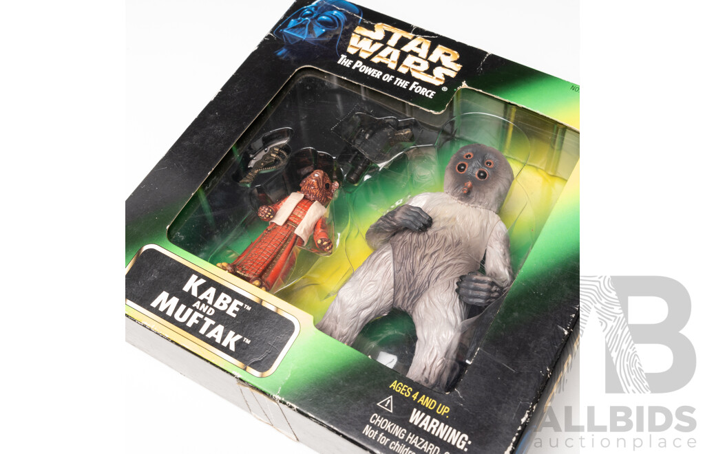 Star Wars the Power of the Force Kabe and Muftak Figures by Kenner Toys