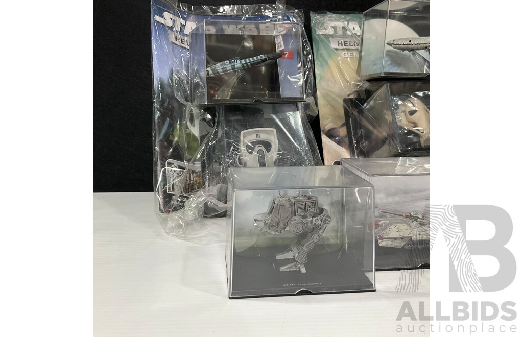 Boxed Collection of Ten Star Wars Miniature Diecast Models