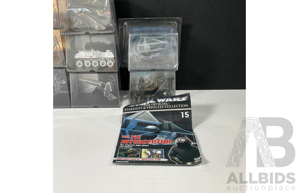 Collection of Eleven Star Wars Miniature Diecast Models