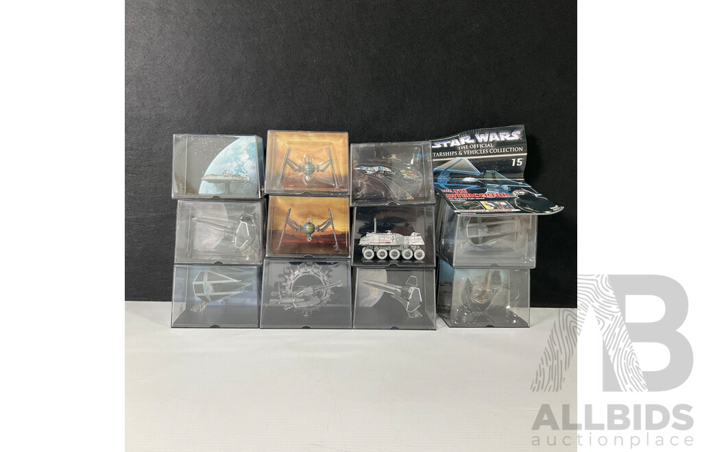 Collection of Eleven Star Wars Miniature Diecast Models