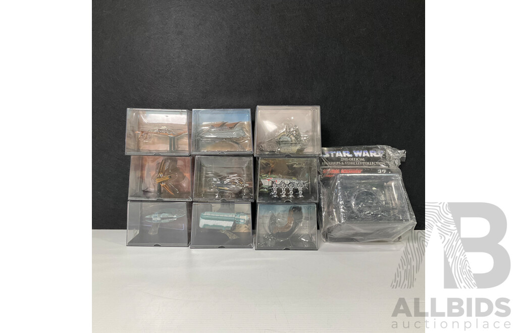 Collection of Ten Star Wars Miniature Diecast Models