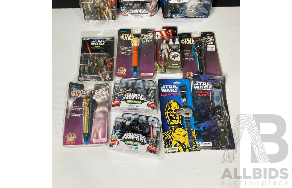 Collection of Star Wars Figures in Original Packaging