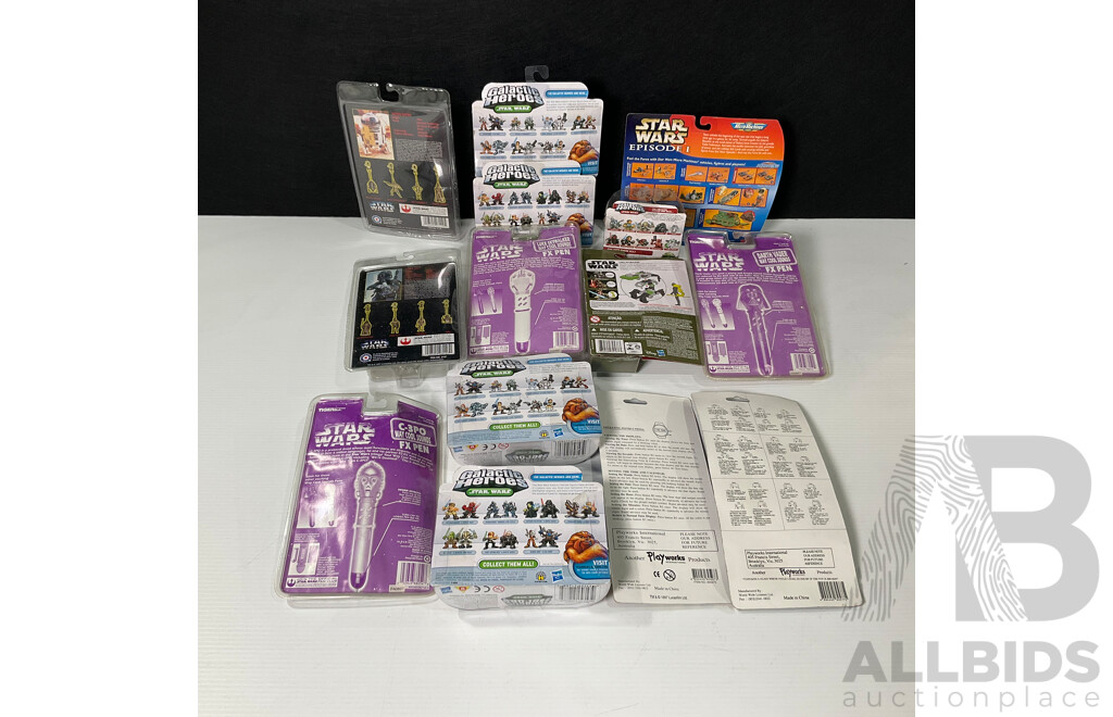 Collection of Star Wars Figures in Original Packaging